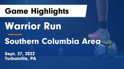 Warrior Run  vs Southern Columbia Area  Game Highlights - Sept. 27, 2022
