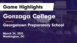 Gonzaga College  vs Georgetown Preparatory School Game Highlights - March 24, 2023