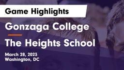 Gonzaga College  vs The Heights School Game Highlights - March 28, 2023
