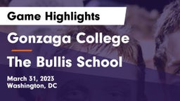 Gonzaga College  vs The Bullis School Game Highlights - March 31, 2023