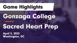 Gonzaga College  vs Sacred Heart Prep  Game Highlights - April 3, 2023