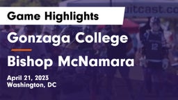 Gonzaga College  vs Bishop McNamara  Game Highlights - April 21, 2023
