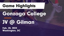 Gonzaga College  vs JV @ Gilman Game Highlights - Feb. 28, 2024