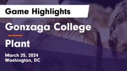 Gonzaga College  vs Plant  Game Highlights - March 25, 2024