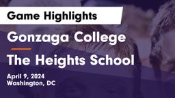 Gonzaga College  vs The Heights School Game Highlights - April 9, 2024