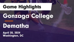 Gonzaga College  vs Dematha Game Highlights - April 20, 2024