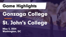 Gonzaga College  vs St. John's College  Game Highlights - May 3, 2024
