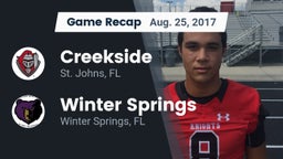 Recap: Creekside  vs. Winter Springs  2017