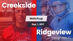 Matchup: Creekside vs. Ridgeview  2017