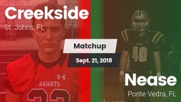 Matchup: Creekside vs. Nease  2018