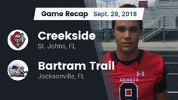 Recap: Creekside  vs. Bartram Trail  2018