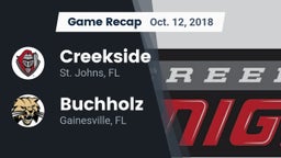 Recap: Creekside  vs. Buchholz  2018