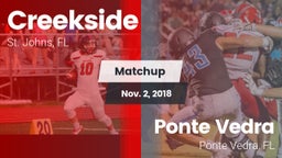 Matchup: Creekside vs. Ponte Vedra  2018