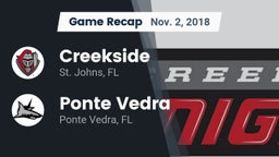 Recap: Creekside  vs. Ponte Vedra  2018