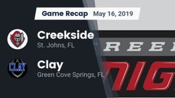 Recap: Creekside  vs. Clay  2019