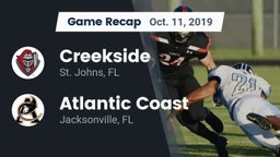 Recap: Creekside  vs. Atlantic Coast   2019
