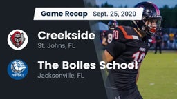 Recap: Creekside  vs. The Bolles School 2020