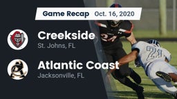Recap: Creekside  vs. Atlantic Coast   2020