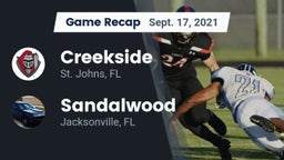 Recap: Creekside  vs. Sandalwood  2021