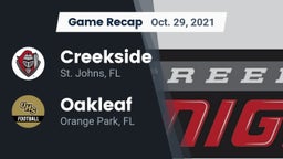 Recap: Creekside  vs. Oakleaf  2021