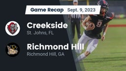 Recap: Creekside  vs. Richmond Hill  2023