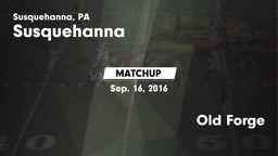 Matchup: Susquehanna vs. Old Forge 2016
