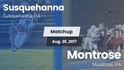 Matchup: Susquehanna vs. Montrose  2017