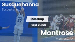 Matchup: Susquehanna vs. Montrose  2018