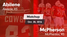 Matchup: Abilene  vs. McPherson  2016