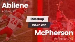 Matchup: Abilene  vs. McPherson  2017