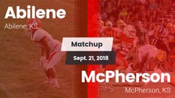Matchup: Abilene  vs. McPherson  2018