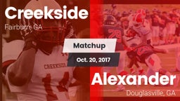 Matchup: Creekside vs. Alexander  2017