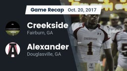 Recap: Creekside  vs. Alexander  2017