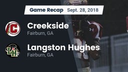 Recap: Creekside  vs. Langston Hughes  2018