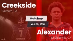 Matchup: Creekside vs. Alexander  2018