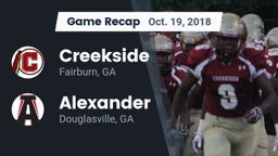 Recap: Creekside  vs. Alexander  2018