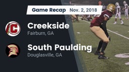 Recap: Creekside  vs. South Paulding  2018