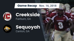 Recap: Creekside  vs. Sequoyah  2018
