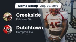 Recap: Creekside  vs. Dutchtown  2019