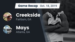 Recap: Creekside  vs. Mays  2019