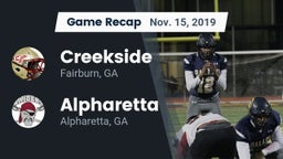 Recap: Creekside  vs. Alpharetta  2019