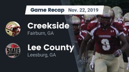 Recap: Creekside  vs. Lee County  2019