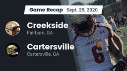 Recap: Creekside  vs. Cartersville  2020