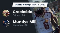 Recap: Creekside  vs. Mundys Mill  2020