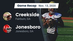 Recap: Creekside  vs. Jonesboro  2020