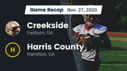 Recap: Creekside  vs. Harris County  2020