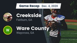 Recap: Creekside  vs. Ware County  2020