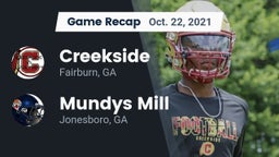 Recap: Creekside  vs. Mundys Mill  2021