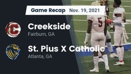 Recap: Creekside  vs. St. Pius X Catholic  2021