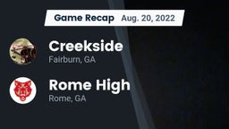 Recap: Creekside  vs. Rome High 2022